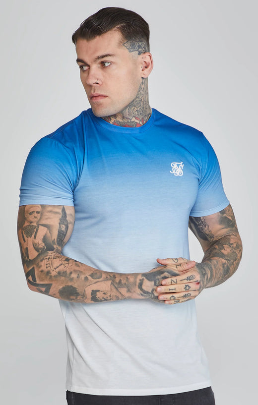 SikSilk - Blue White Fade T-Shirt