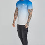 SikSilk - Blue White Fade T-Shirt