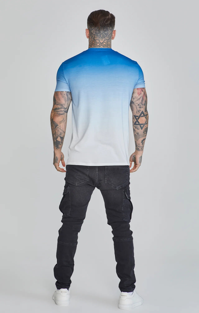 SikSilk - Blue White Fade T-Shirt