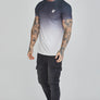 SikSilk - Black White Fade T-Shirt