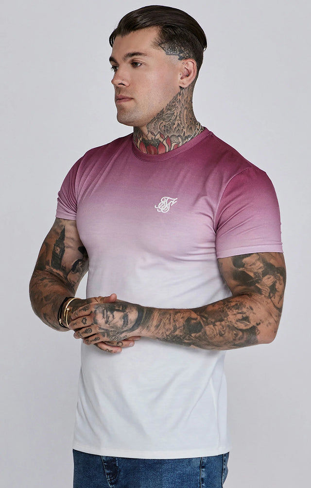 SikSilk - Red White Fade T-Shirt