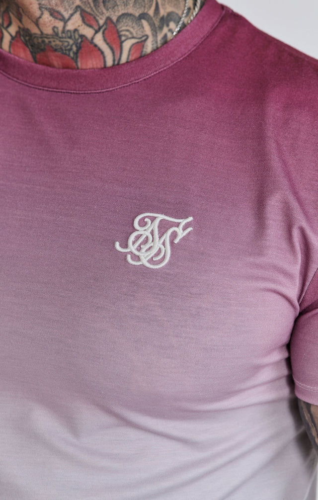 SikSilk - Red White Fade T-Shirt