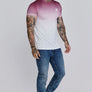 SikSilk - Red White Fade T-Shirt