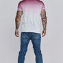 SikSilk - Red White Fade T-Shirt