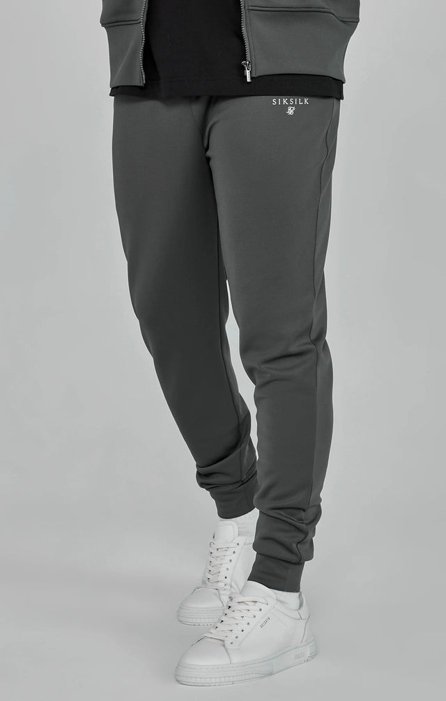 SikSilk - Grey Essentials Poly Track Pants