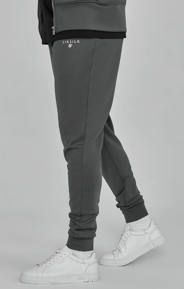 SikSilk - Grey Essentials Poly Track Pants