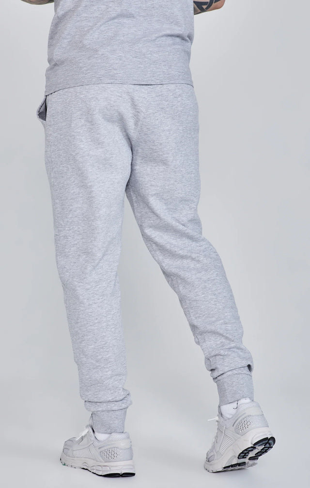 SikSilk - Grey Marl Essentials Joggers