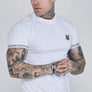 SikSilk - White&Gold Tech T-Shirt