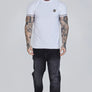 SikSilk - White&Gold Tech T-Shirt