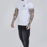 SikSilk - White&Gold Tech T-Shirt