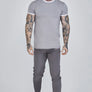 SikSilk - Grey Muscle Fit Joggers