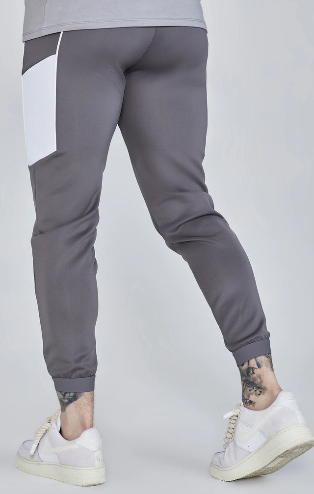 SikSilk - Grey Muscle Fit Joggers