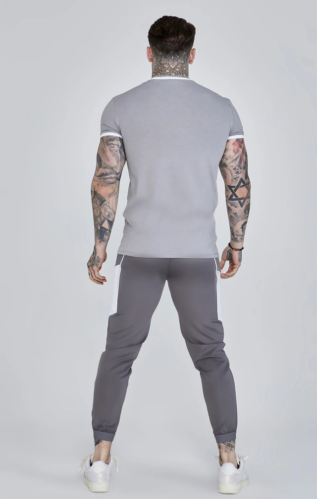 SikSilk - Grey Muscle Fit Joggers