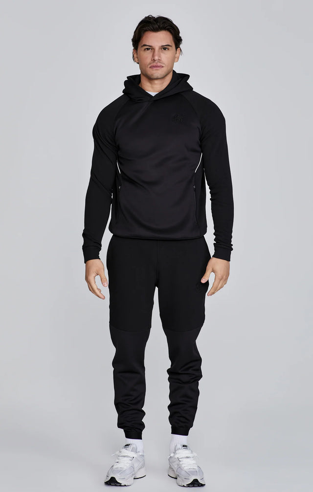 SikSilk - Black Muscle Fit Joggers