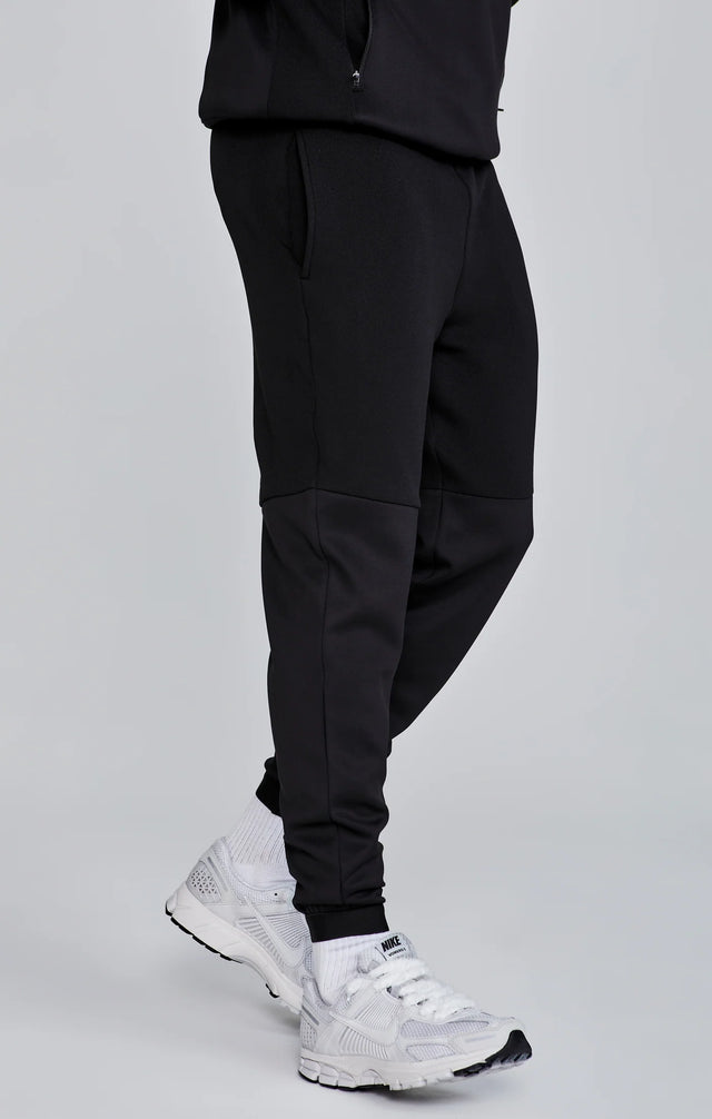 SikSilk - Black Muscle Fit Joggers