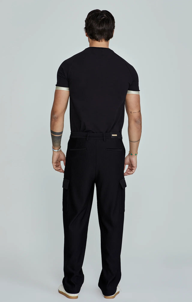 SikSilk - Black Cargo Pants