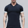 SikSilk - Black Polo T-Shirt