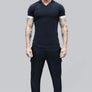 SikSilk - Black Polo T-Shirt