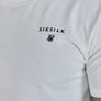 SikSilk - White Relaxed Fit T-Shirt