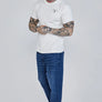 SikSilk - White Relaxed Fit T-Shirt