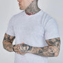 SikSilk - Grey Marl Logo T-Shirt