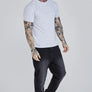 SikSilk - Grey Marl Logo T-Shirt