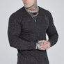 SikSilk - Black Long Sleeve T-Shirt