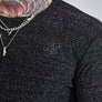 SikSilk - Black Long Sleeve T-Shirt