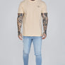 SikSilk - Ecru Graphic T-Shirt