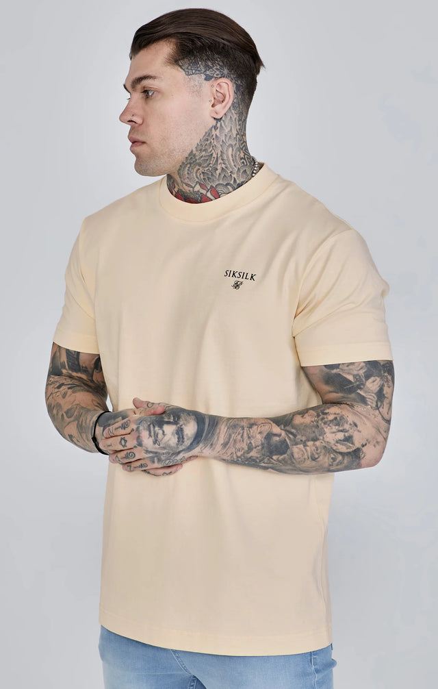 SikSilk - Ecru Graphic T-Shirt