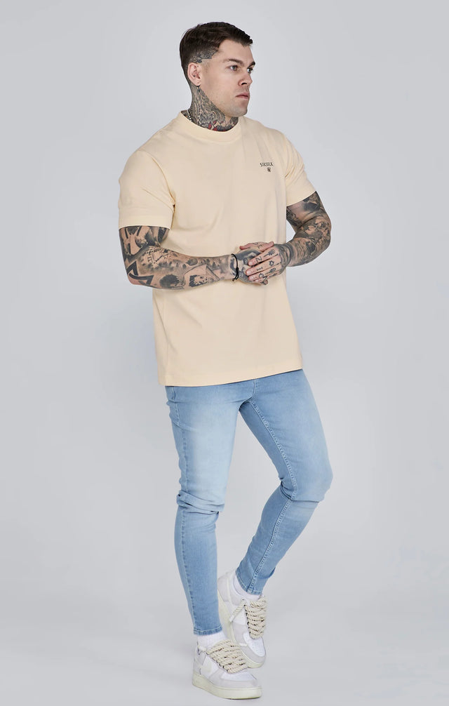 SikSilk - Ecru Graphic T-Shirt