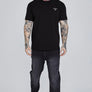 SikSilk - Black Graphic T-Shirt