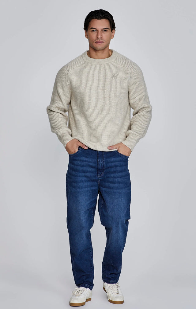 SikSilk - Ecru Knitted Sweater