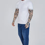 SikSilk - White&Silver Tech T-Shirt