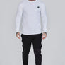 SikSilk - White Essentials Long Sleeve T-Shirt
