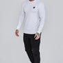 SikSilk - White Essentials Long Sleeve T-Shirt