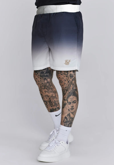 SikSilk - Navy White Fade Swim Shorts