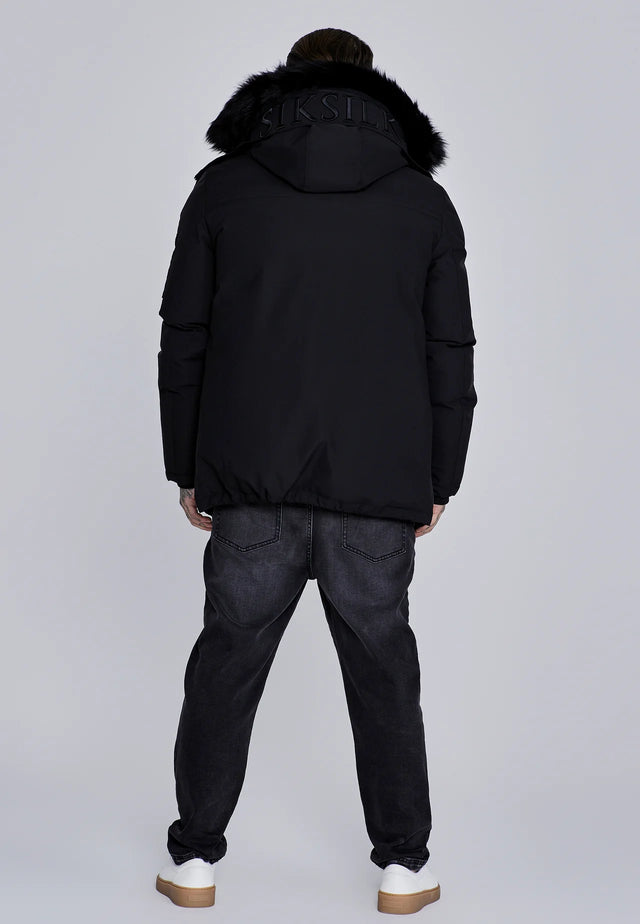 SikSilk - Black Extra Parka