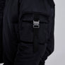 SikSilk - Black Hooded Bomber Jacket