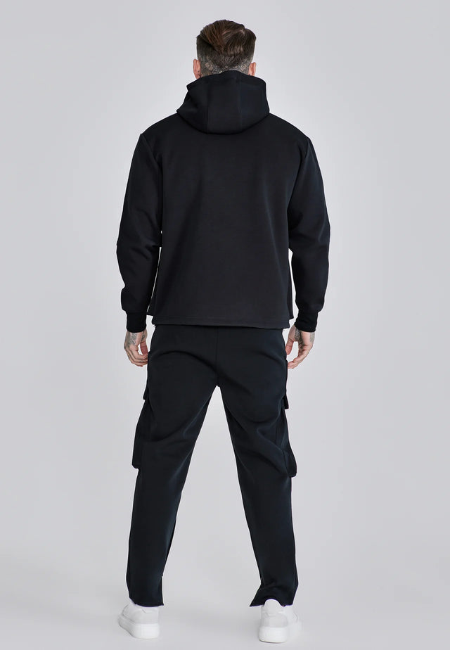 SikSilk - Black Utility Hoodie
