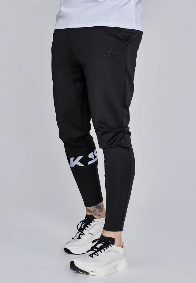 SikSilk - Black Muscle Fit Joggers