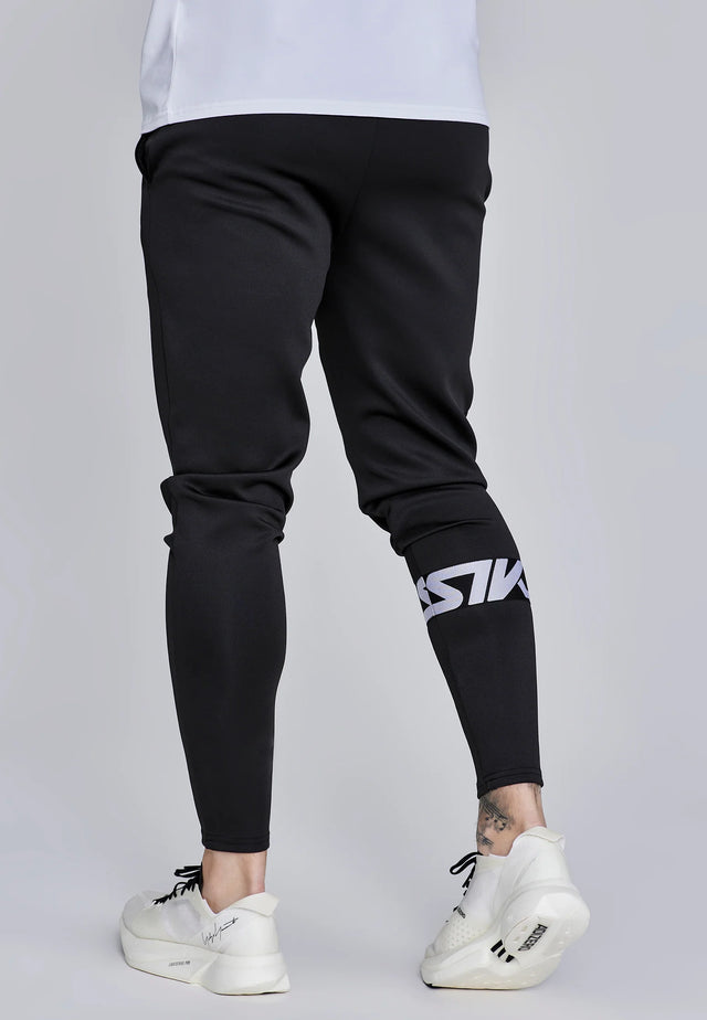 SikSilk - Black Muscle Fit Joggers