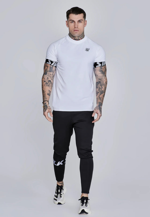 SikSilk - Black Muscle Fit Joggers