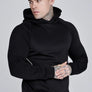 SikSilk - Black Muscle Fit Hoodie