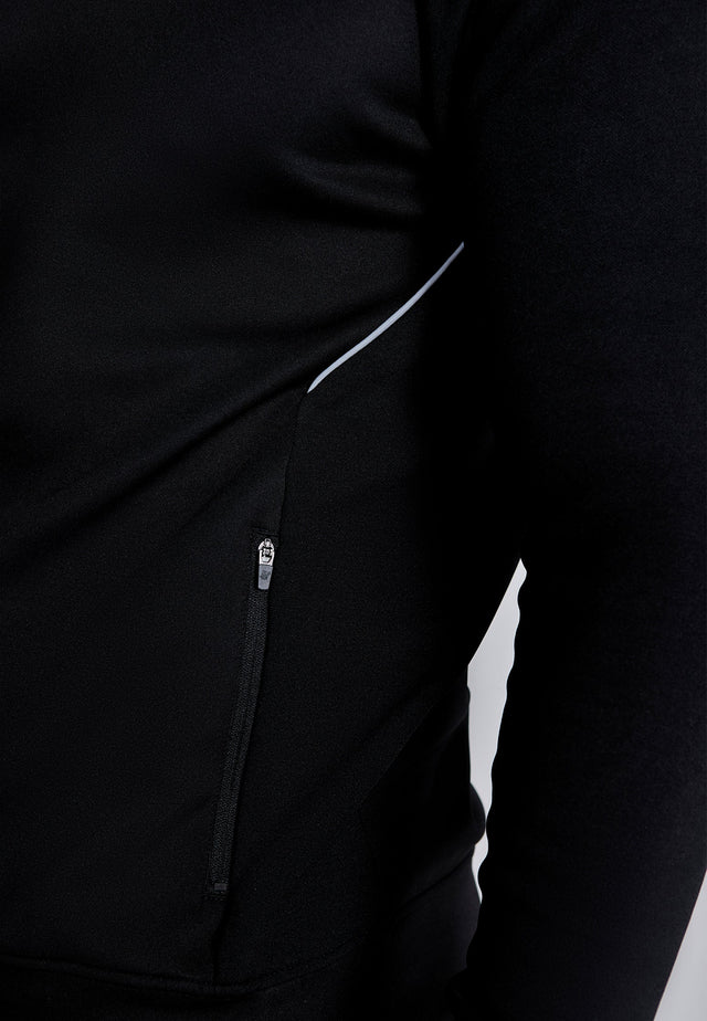 SikSilk - Black Muscle Fit Hoodie