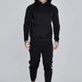 SikSilk - Black Muscle Fit Hoodie