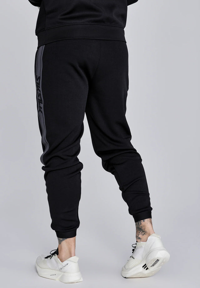 SikSilk - Black Muscle Fit Joggers