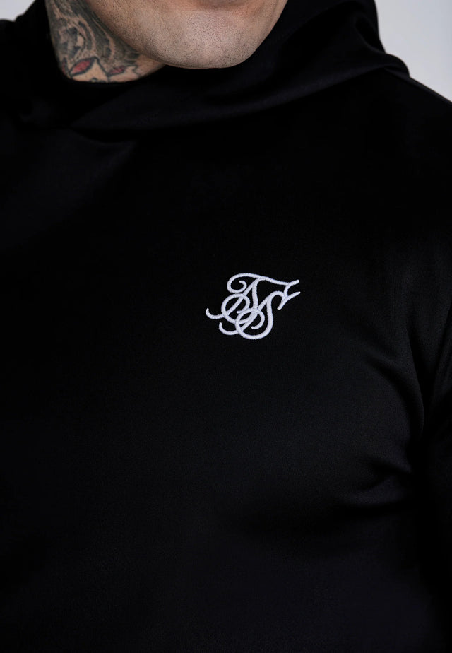 SikSilk - Black Essentials Poly Hoodie