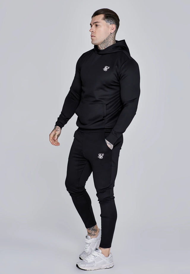 SikSilk - Black Essentials Poly Hoodie
