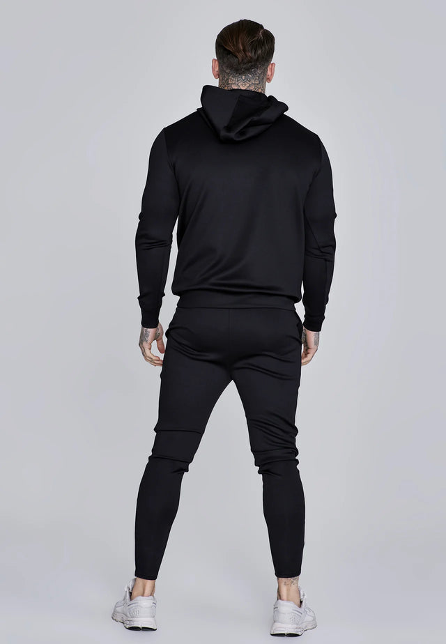 SikSilk - Black Essentials Poly Hoodie
